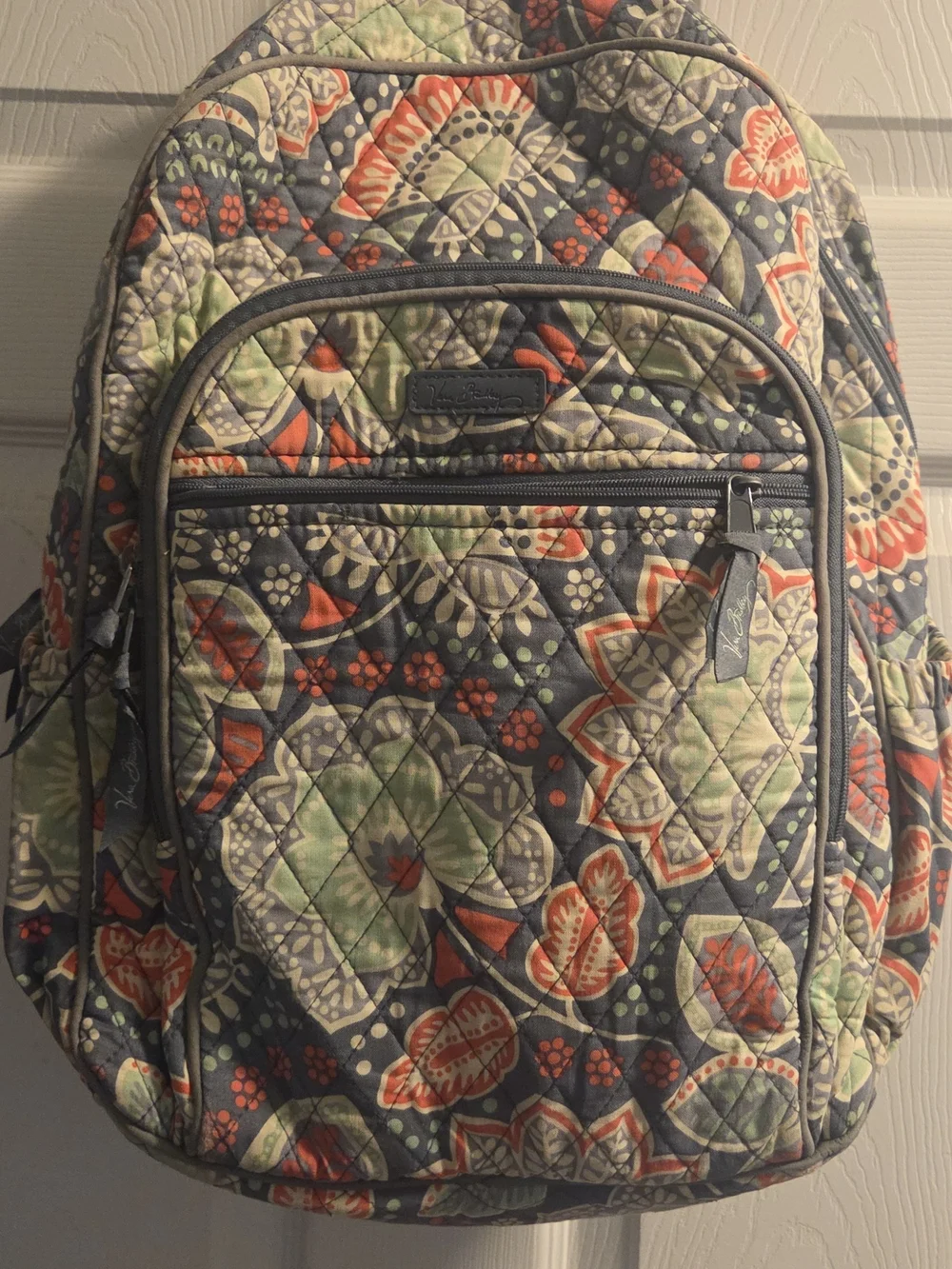 Vera Bradley Quilted Backpack And Matching Wallet Retired Nomadic Floral